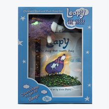 Leapy the Sheep children’s book and plush sheep gift set.