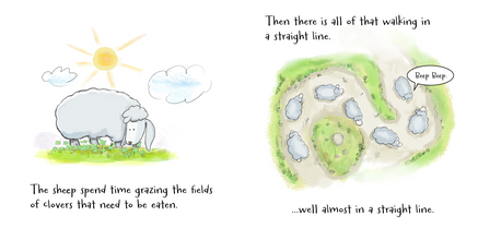 Leapy the Sheep children’s book and plush sheep gift set.