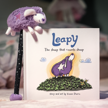 Leapy the Sheep children’s book and plush sheep gift set.