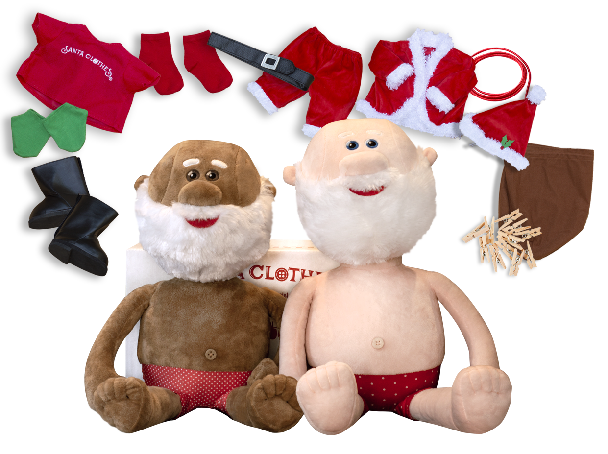Santa clothes The countdown to Christmas doll gift set.